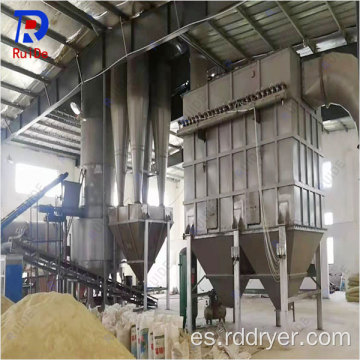 Máquina de secado rápido de operación continua para sulfato de bario